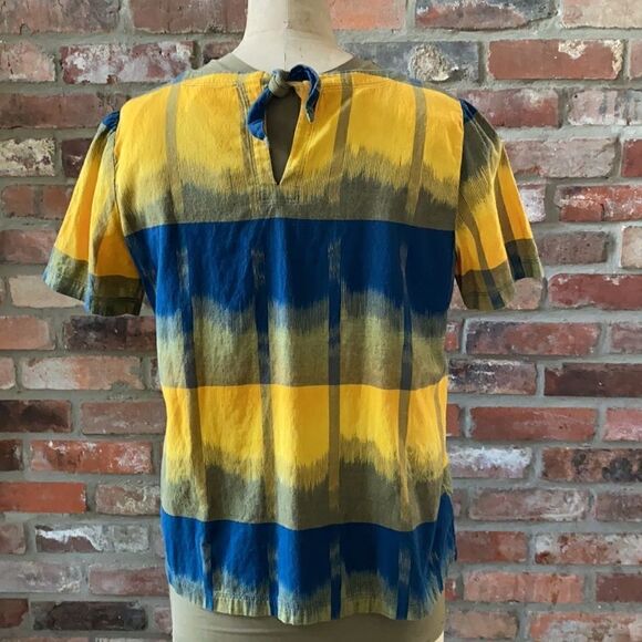 Loft Short Sleeve Blouse Top Shirt Sz Medium - Picture 9 of 9
